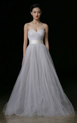 WDDH1571 strapless Slim Wedding dress